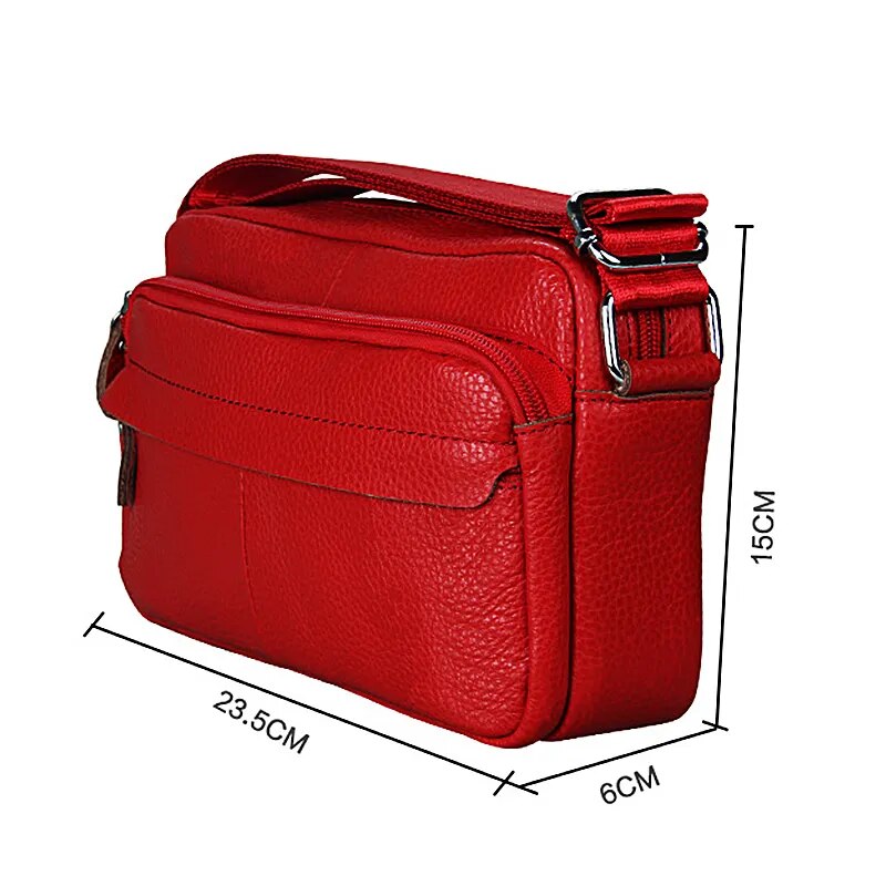Soft leather handbag for women