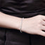 Bracelet en Argent Sterling 925 avec Chaîne Serpent 18K en Or