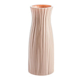 Vase Décoratif Blanc Moderne en Plastique Effet Céramique Nordic