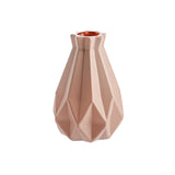 Vase Décoratif Blanc Moderne en Plastique Effet Céramique Nordic