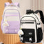 Sac à dos décontracté de style coréen pour étudiants, unisexe, grande capacité, lycée, collège, imperméable, fermeture éclair, 20-36L, ceinture à coussin d'air