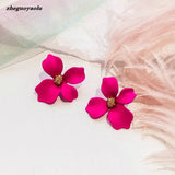 Korean Flower Earrings 2024 - Trendy and Colorful Accessory