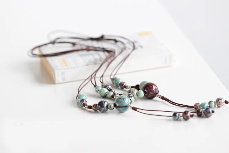 Collier Bohème Tendance pour Femmes avec Pendentifs Élégants