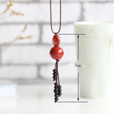 Collier Rétro avec Pendentif en Céramique pour Femmes