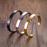 Bracelet Cuff en Acier Inoxydable