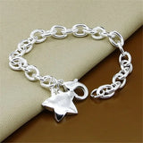 Bracelet en Argent Sterling 925 avec Charme Étoile