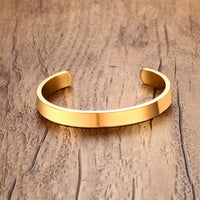 Bracelet Cuff en Acier Inoxydable