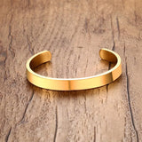 Bracelet Cuff en Acier Inoxydable