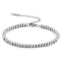 Metal bracelet with pearls for women