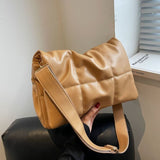 Soft Faux Leather Large Capacity Crossbody Bag