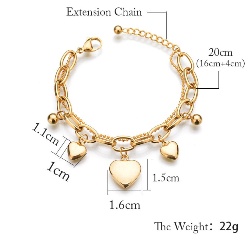 Elegant Heart Bracelet