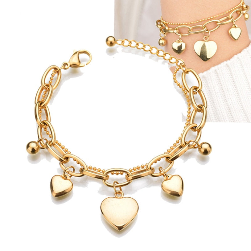 Elegant Heart Bracelet