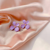 Korean Flower Earrings 2024 - Trendy and Colorful Accessory