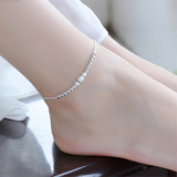 Bracelet Cheville Perles Boule en Argent 925