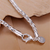 Bracelet en Argent Sterling 925 avec Chaîne Serpent 18K en Or