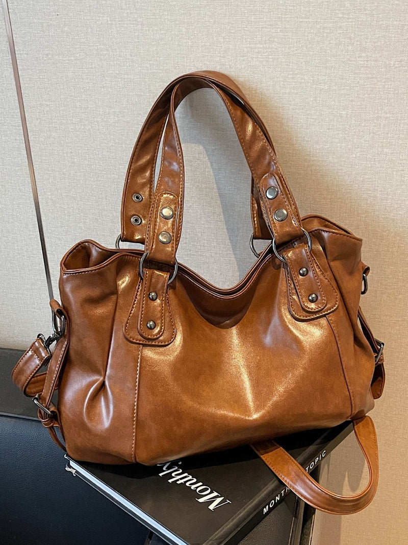 Cross-border women's bag wholesale European and American retro casual high-end one-shoulder tote bag fashionable and versatile commuter crossbody bag