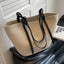 Grand sac de plage en paille pour femme