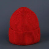 Bonnet Hiver Femme en Fourrure de Lapin Tricoté Chaud Style Minimaliste