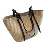 Grand sac de plage en paille pour femme