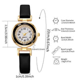 Montre femme bohème chic avec bracelet en cuir rouge sur fond blanc