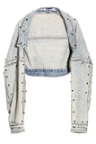 Veste en Denim Y2K pour Femme