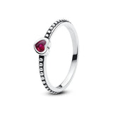 Bague en argent 925 avec un motif géométrique pavé de zircons, style contemporain