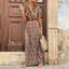 Bohemian Floral V-Neck Maxi Dress — Summer Elegance