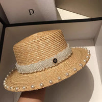 Chapeau Canotier en Paille pour Femme - Élégance et Protection Solaire