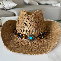 Chapeau Bohème en Paille pour Femme – Style Vintage Été et Plage