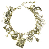 Bracelet Vintage avec Médailles Religieuses et Croix
