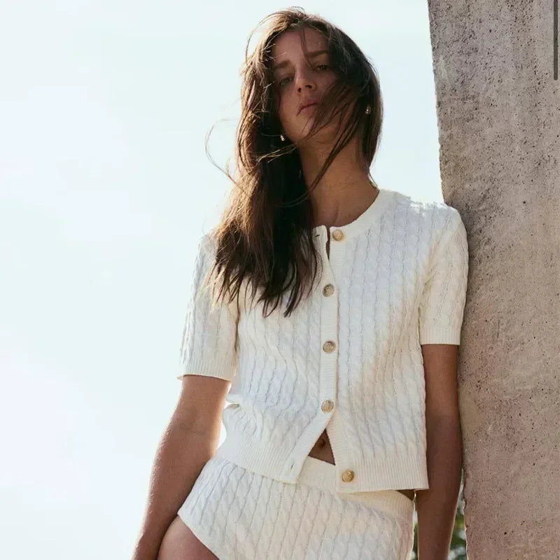Cardigan Élégant en Maille pour Femmes