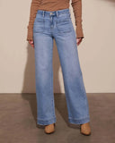 Jean large evasé à taille haute - Style Y2K