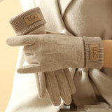 Gants D’Hiver Femme En Cachemire Et Laine Pleine Longueur Tactile Chaud