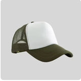 Casquette trucker maille bleu marine unie, vue de face