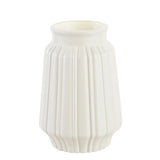Vase Décoratif Blanc Moderne en Plastique Effet Céramique Nordic