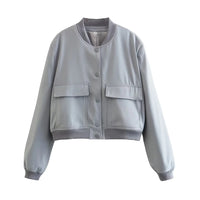 Veste Bomber Femme avec Poches Chic