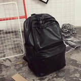 Men's PU Leather Backpack - Style & Functionality Combined!