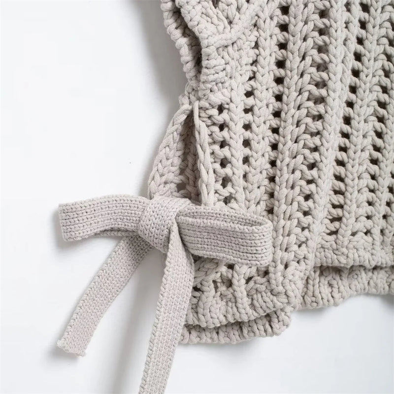 Pull en Maille Ajourée pour Femme
