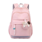 Girls' College Style Oxford Large Capacity Zippered Backpack