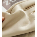 Gants Femme Hiver Simili Daim Élégant Tactile Style Affaires Boucle Métal