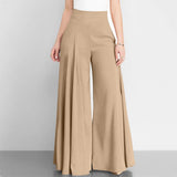 Pantalon Large Taille Haute Élégant pour Femme