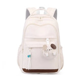 Girls' College Style Oxford Large Capacity Zippered Backpack