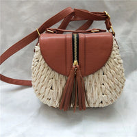 Sac bandoulière en paille élégant
