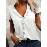 Blouse élégante en bleu clair pour femme