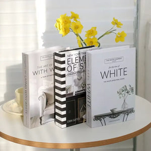 Libros decorativos de imitación para la mesa de centro