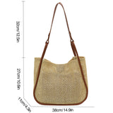 Sac en paille tissé à la main pour femme