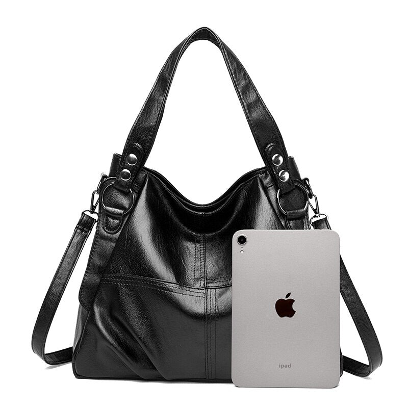 Elegant Handbag in Soft Faux Leather
