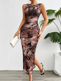 Robe Femme Printemps Été Style Amincissant sans Manches