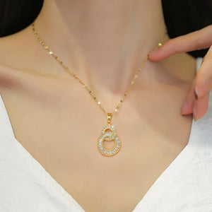 Collier grain de café en Acier Inoxydable avec pendentif