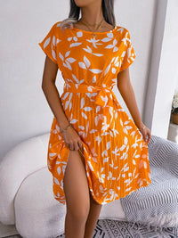 Robe d'été élégante à imprimé raffiné pour femme